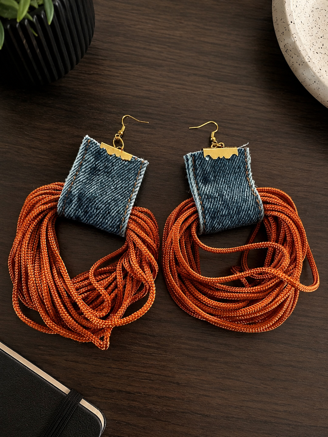 Sunset Denim Earrings