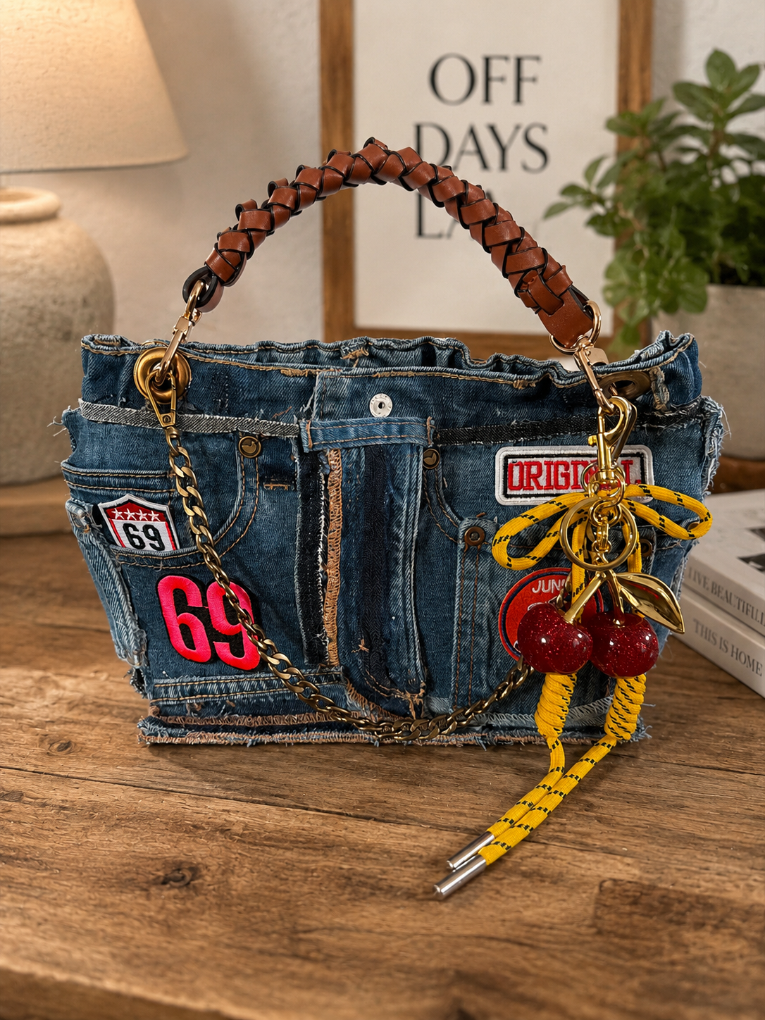 Patchwork Denim Tote